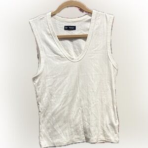 GAP Cream Sleeveless Tank Top